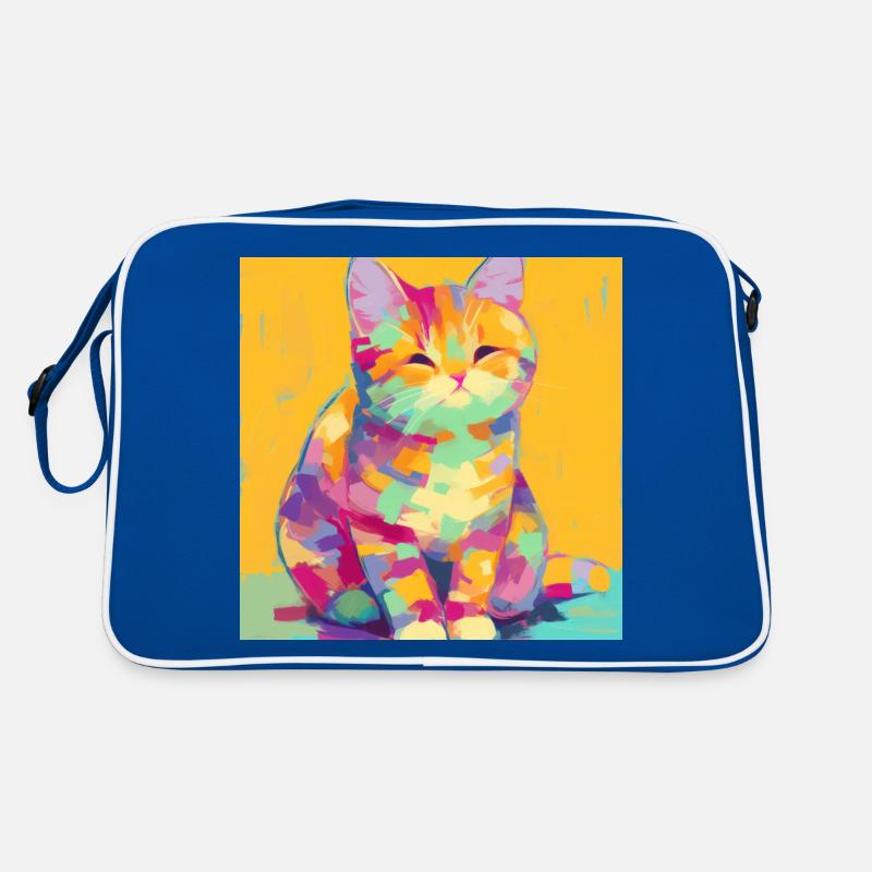 Chat, Motif De Chat Sac Retro