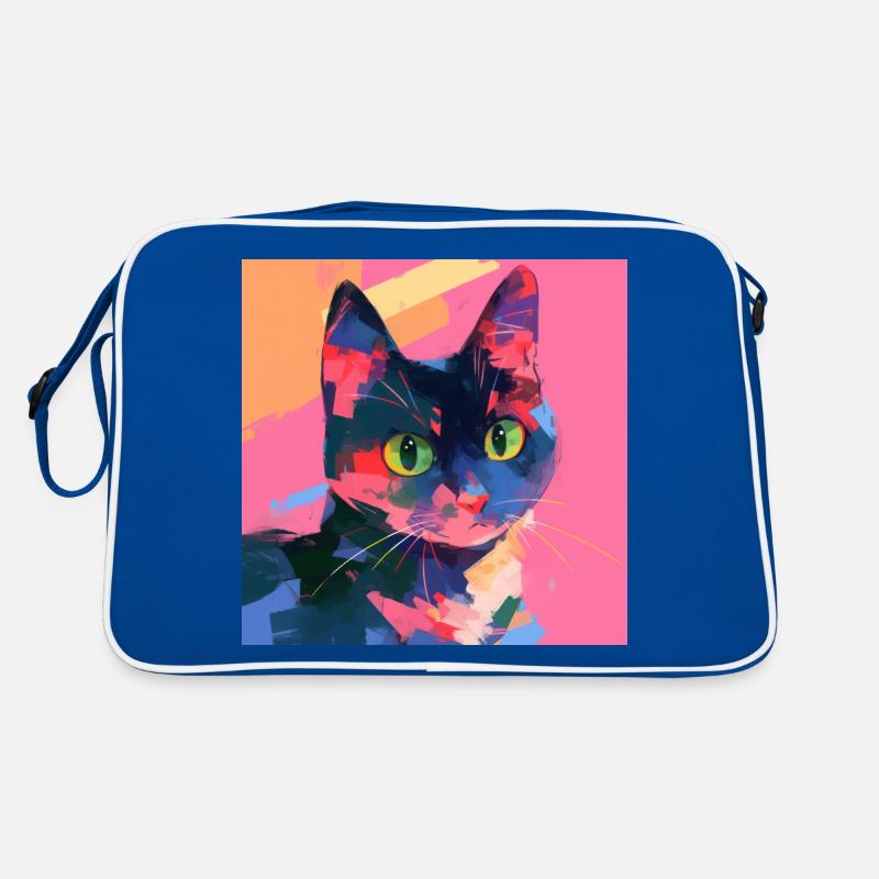 Chat, Motif De Chat Sac Retro