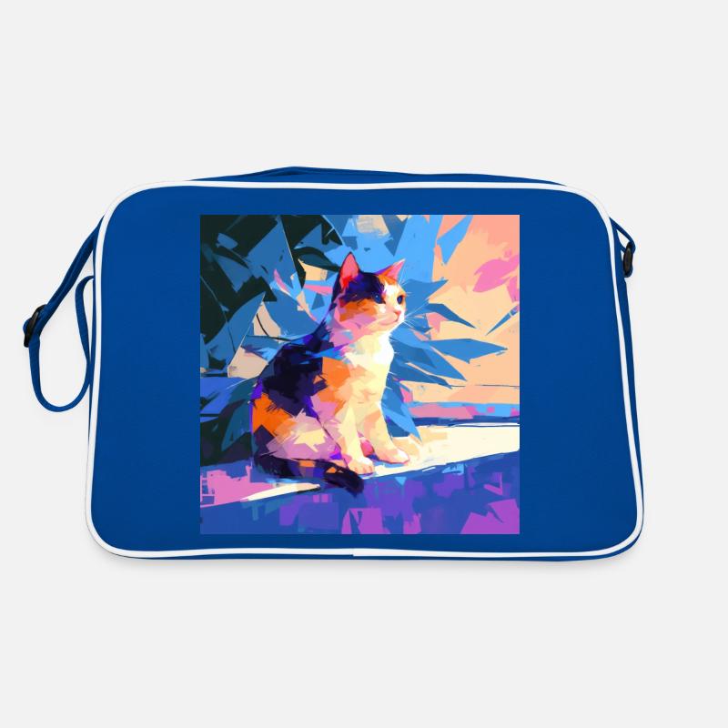 Chat, Motif De Chat Sac Retro