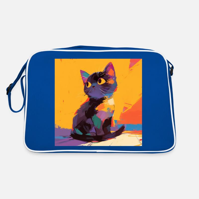 Chat, Motif De Chat Sac Retro