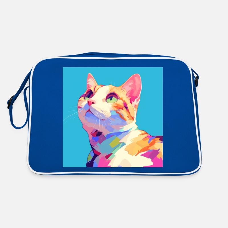Chat, Motif De Chat Sac Retro