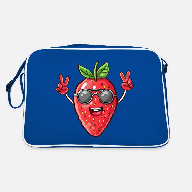 Strawberry, Sunglasses, Summer, Fruit Peace Retro Bag