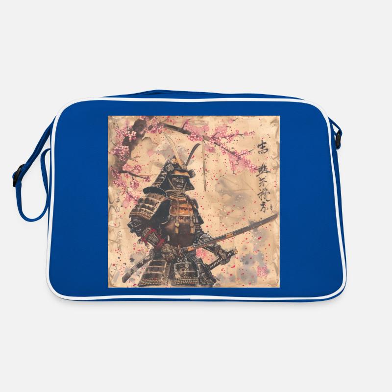 Japanisch, Samurai, Kirschblüte, Kunst, Ukiyo-E Retro Tasche