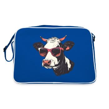 Lunettes de soleil vache - Sac Retro - bleu/blanc - Dos