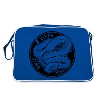 Pit Viper Serpent venimeux Propriétaire Reptile Keeper - Sac Retro - bleu/blanc - Dos