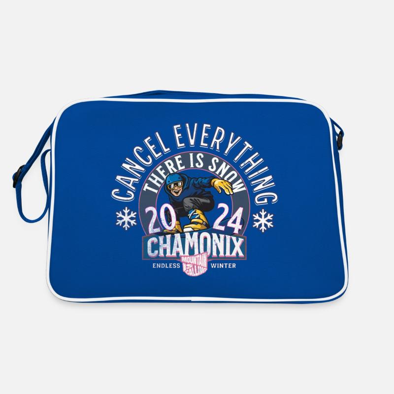 Cancel everything there is snow in Chamonix Sac Retro