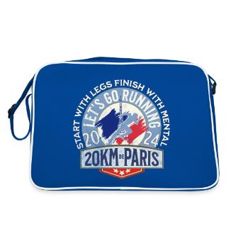Let s go running in Paris 1 - Sac Retro - bleu/blanc - Dos