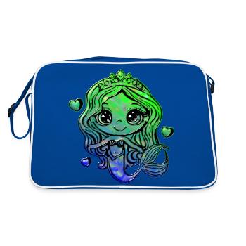 Douce Sirène 1 - Sac Retro - bleu/blanc - Dos