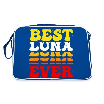 Best Luna Ever - Mignon Groovy Vintage Custom Luna - Sac Retro - bleu/blanc - Dos