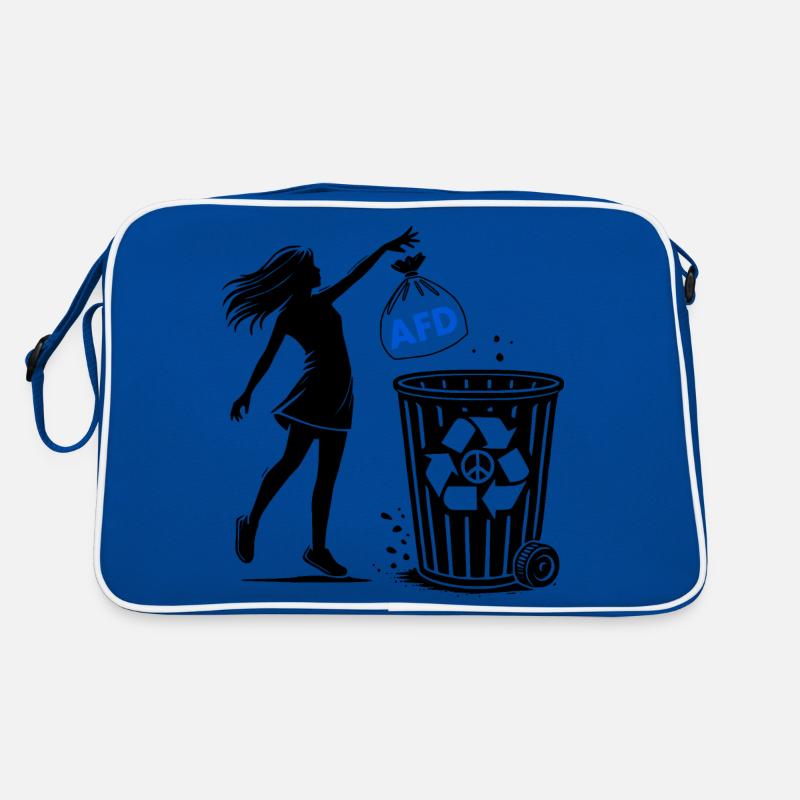 FCK AFD - Against the Right - keep your environment clean Retro Bag