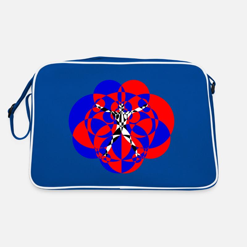Optical Art - Proportional Study - Retro Bag - blue/white