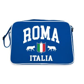 Rome - Retro Bag - blue/white - Back