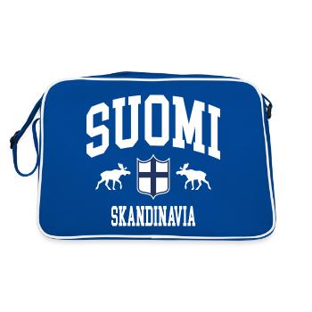 Finlande - Sac Retro - bleu/blanc - Dos