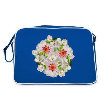Blossom Dream Spring Shirt Summer Flowers Mother's Day - Retro Bag - blue/white - Back