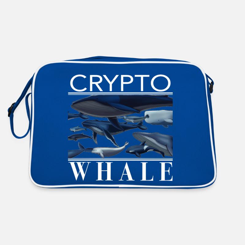 Crypto Whale Wale Kryptowährung Geschenk Idee Retro Tasche