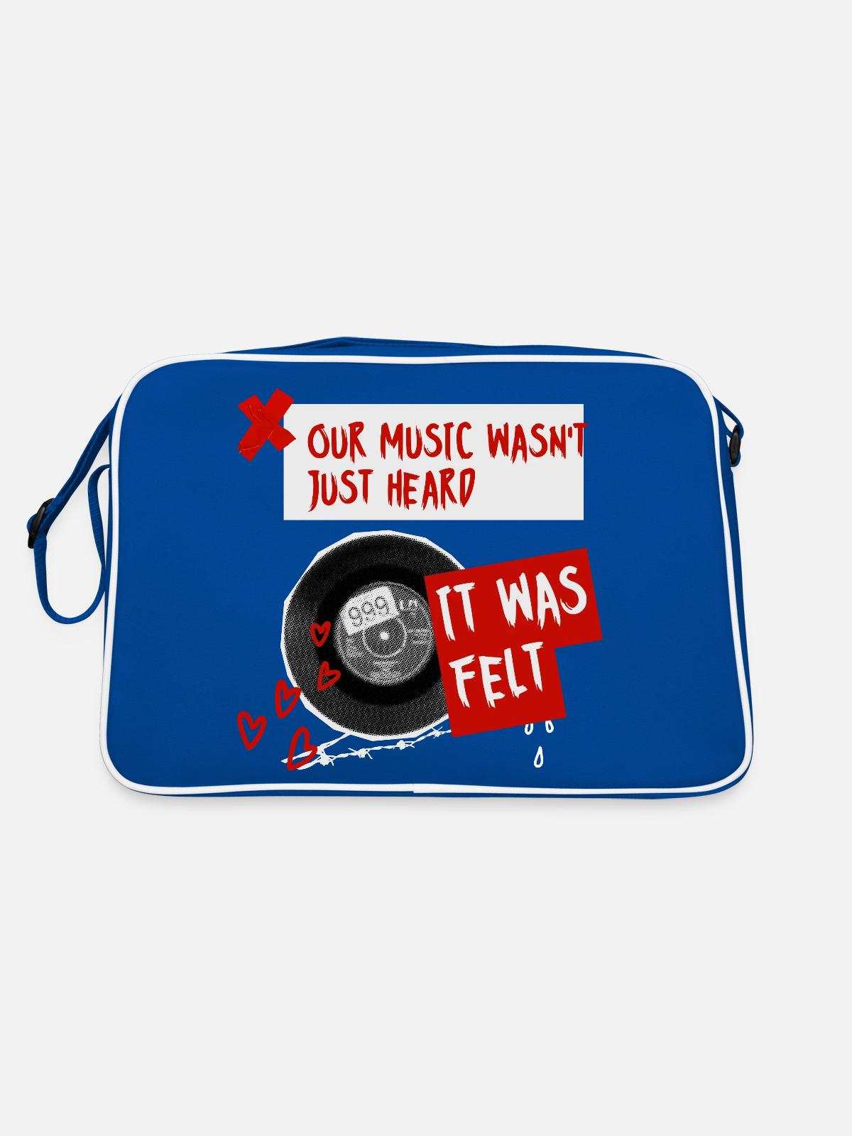 Our Music - Retro Bag - blue/white - Back