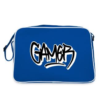 Gamer Tag - Sac Retro - bleu/blanc - Dos