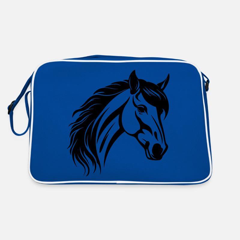 Pferd Kopf Retro Tasche
