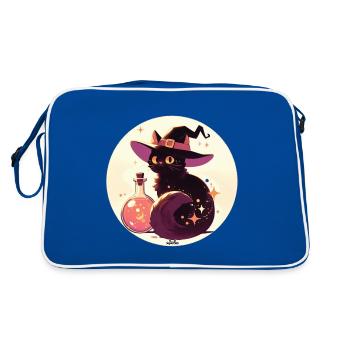 Potion Cat 3 - Retro Bag - blue/white - Back