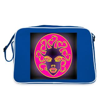 Mary Jane: Femme d’art - Sac Retro - bleu/blanc - Dos