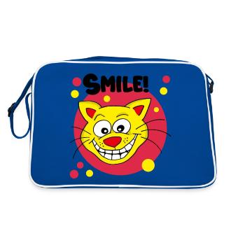 Smile! - Retro Bag - blue/white - Back
