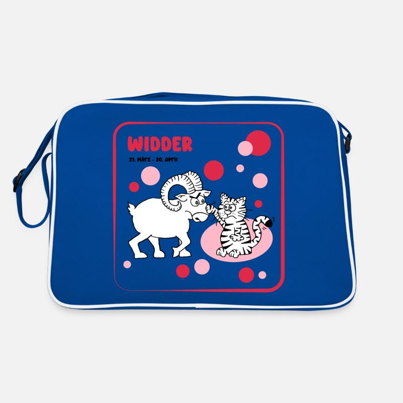 Sternzeichen Widder Retro Tasche