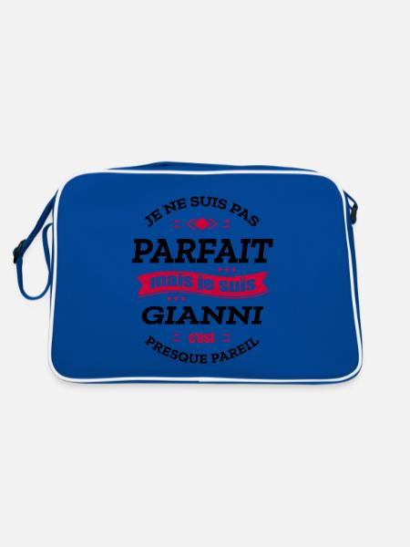 GIANNI PARFAIT - PRENOM GIANNI - Sac Retro - bleu/blanc - Dos