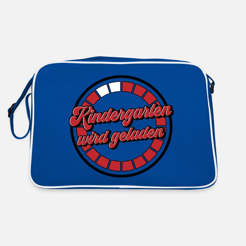Farben änderbar | Kindergarten wird geladen Retro Tasche