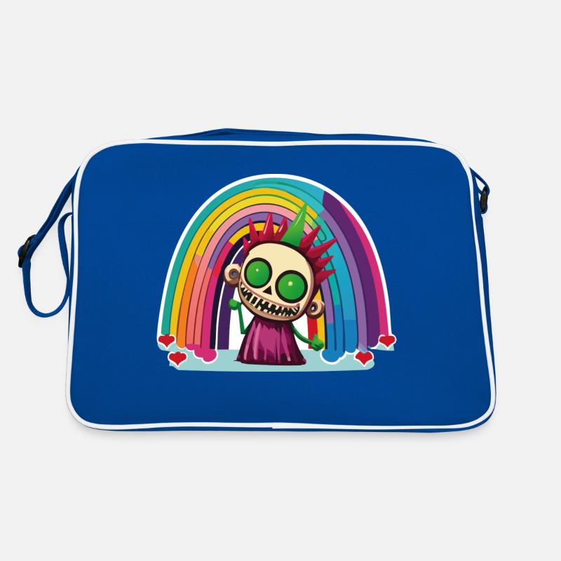 Pride Zombie 02 - Retro Tasche - Blau/Weiß