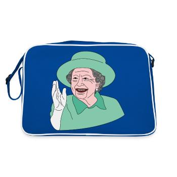 Notre Majesté la reine Elizabeth II. - Sac Retro - bleu/blanc - Dos