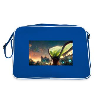 Piège à mouches futuriste de Vénus - Sac Retro - bleu/blanc - Dos