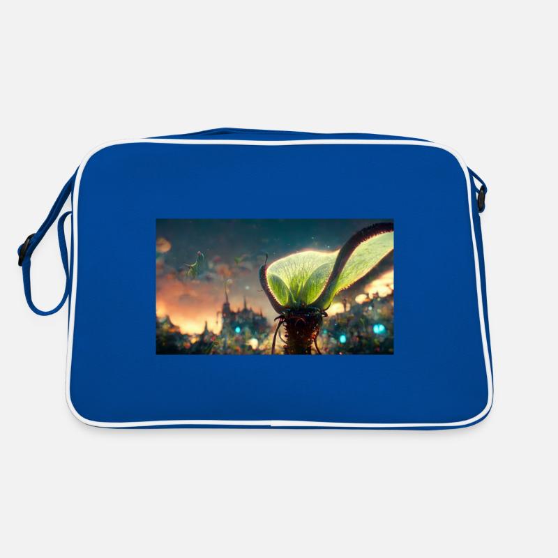 Futuristic Venus flytrap Retro Bag