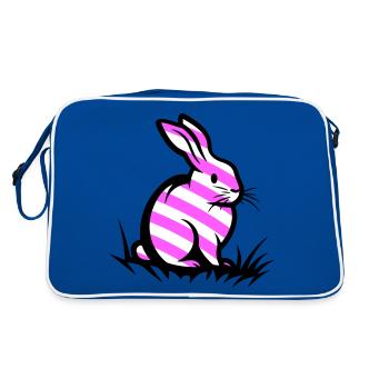 Lapin de Pâques Pâques - Sac Retro - bleu/blanc - Dos