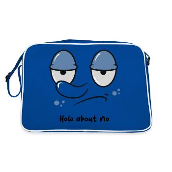 How about no - Retro Bag - blue/white - Back