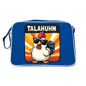 TALAHUHN Funny Saying Meme Rap Carnival - Retro Bag - blue/white - Back