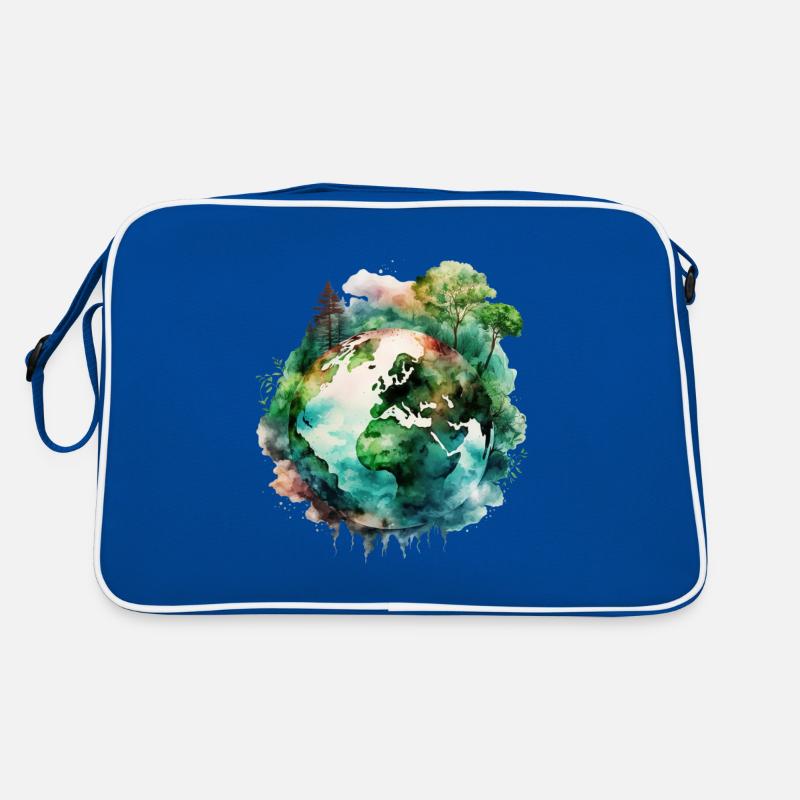Mutter Erde Naturschutz - Save the Planet Retro Tasche