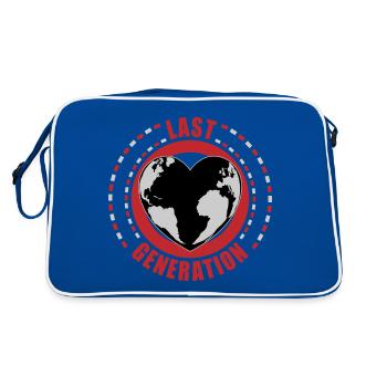 Last generation | Colors changeable - Retro Bag - blue/white - Back