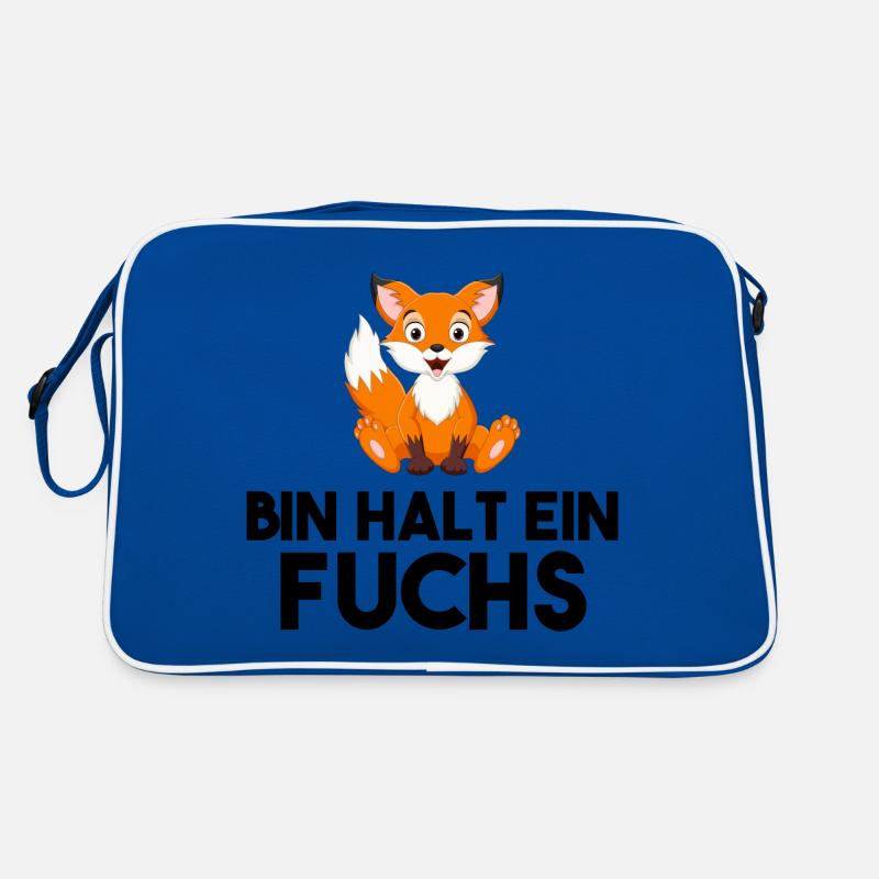 Bin Halt Ein Fuchs Retro Tasche