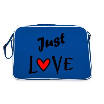 JUST LOVE. JUST MARRIED. LONG LIVE THE MARYS. BACHELORETTE PARTY - Retro Bag - blue/white - Back