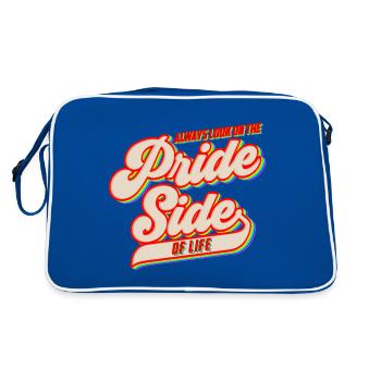 Toujours regarder du côté de la fierté - LGBT - Sac Retro - bleu/blanc - Dos