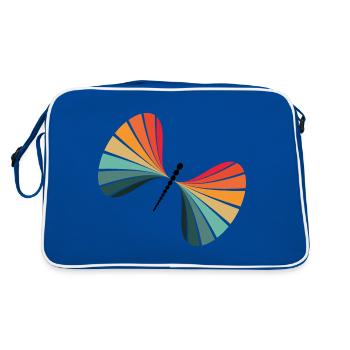 Libella - Retro Tasche - Blau/Weiß - Hinten