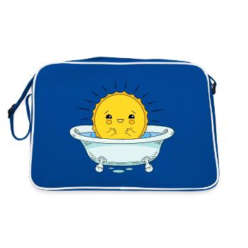 Sunbathe - Retro Bag - blue/white - Back