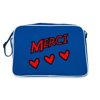 THANK YOU. THANKS. THANK YOU. ANNIVERSARY. BIRTH. - Retro Bag - blue/white - Back