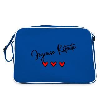 RETRAITE. BONNE RETRAITE. JOYEUSE RETRAITE - Sac Retro - bleu/blanc - Dos