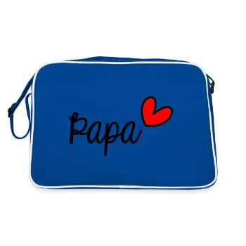 DAD. FATHER'S DAY. HAPPY DADDY'S DAY. HAPPY BIRTHDAY - Retro Bag - blue/white - Back
