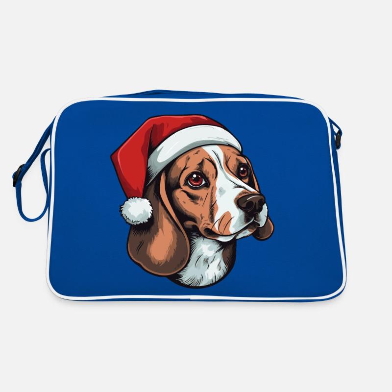 Beagle chien portrait Noël Sac Retro