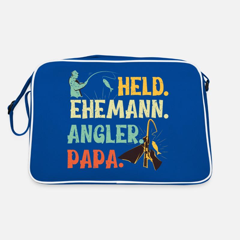 Held. Ehemann. Angler. Papa. Retro Tasche