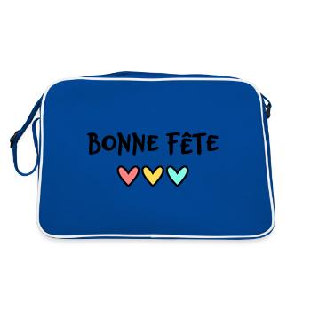 BONNE FÊTE PAPA. PAPA. FÊTE DES PÈRES. BONNE FÊTE - Sac Retro - bleu/blanc - Dos