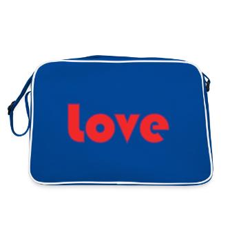 COUPLE. JUST MARRIED. bachelorette party. SAINT VALENTINE. MARIES - Retro Bag - blue/white - Back