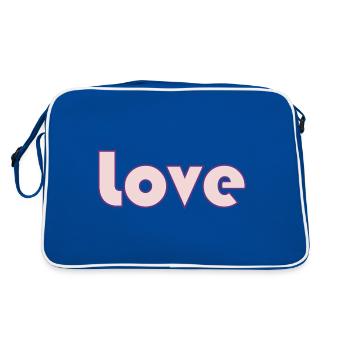 COUPLE. JUST MARRIED. bachelorette party. SAINT VALENTINE. MARIES - Retro Bag - blue/white - Back